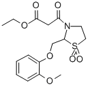 CAS#: 161364-67-6, Ethyl 3-[2-[(2-Methoxyphenoxy)Methyl]-1,1-Dioxo-1,3-Thiazolidin-3-Yl]-3-Oxopropanoate