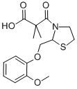 CAS#: 161364-70-1, 3-[2-[(2-Methoxyphenoxy)Methyl]-1,3-Thiazolidin-3-Yl]-2,2-Dimethyl-3-Oxopropanoic Acid