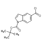 CAS#: 161397-68-8, 2-Methyl-2-Propanyl 5-(Chlorocarbonyl)-1H-Indole-1-Carboxylate