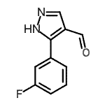 CAS#: 161398-15-8, 5-(3-Fluorophenyl)-1H-Pyrazole-4-Carbaldehyde