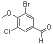 CAS#: 161565-36-2, 3-Bromo-5-Chloro-4-Methoxybenzaldehyde
