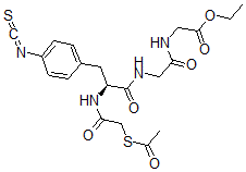 CAS 登录号：161876-61-5， 2-[[2-[[(2S)-2-[(2-乙酰基硫基乙酰基)氨基]-3-(4-异硫氰酸基苯基)丙酰]氨基]乙酰基]氨基]乙酸乙酯