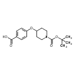 CAS#: 162046-56-2, 4-[(1-{[(2-Methyl-2-Propanyl)Oxy]Carbonyl}-4-Piperidinyl)Oxy]Benzoic Acid