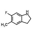 CAS#: 162100-50-7, 6-Fluoro-5-Methylindoline