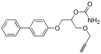 CAS 登录号:16222-55-2, 1-(4-联苯基氧基)-3-(2-丙炔基氧基)-2-丙醇氨基甲酸酯