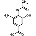 CAS 登录号：162252-46-2， 4-乙酰氨基-3-氨基-5-羟基苯甲酸