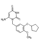 CAS#: 162279-51-8, 6-Amino-1-[3-(Cyclopentyloxy)-4-Methoxybenzyl]-2-Thioxo-2,3-Dihydro-4(1H)-Pyrimidinone