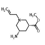 CAS 登录号：162314-92-3， 甲基(3R,5S)-1-烯丙基-5-氨基-3-哌啶羧酸酯