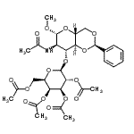 CAS#: 162427-96-5, Methyl 2-Acetamido-4,6-O-Benzylidene-2-Deoxy-3-O-(2,3,4,6-Tetra-O-Acetyl-beta-D-Galactopyranosyl)-beta-D-Glucopyranoside