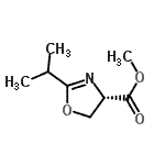 CAS 登录号：162739-76-6， 甲基(4S)-2-异丙基-4,5-二氢-1,3-恶唑-4-羧酸酯