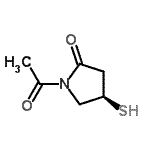 CAS 登录号：162753-54-0， (4R)-1-乙酰基-4-硫基-2-吡咯烷酮