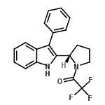 CAS#: 163064-67-3, 2,2,2-Trifluoro-1-[(2S)-2-(3-Phenyl-1H-Indol-2-Yl)-1-Pyrrolidinyl]Ethanone
