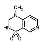 CAS#: 163136-55-8, 4-Methyl-3,4-Dihydro-2H-Pyrido[4,3-e][1,2,4]Thiadiazine 1,1-Dioxide