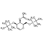 CAS#: 163381-38-2, 3-O-Acetyl-2,6-Anhydro-5-Deoxy-1,4-Bis-O-[Dimethyl(2-Methyl-2-Propanyl)Silyl]-D-Arabino-Hex-5-Enitol