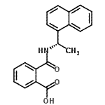 CAS 登录号：163438-06-0， 2-{[(1S)-1-(1-萘基)乙基]氨基甲酰}苯甲酸