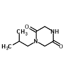 CAS#: 16350-84-8, 1-Isobutyl-2,5-Piperazinedione