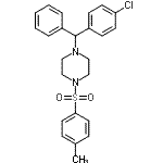 CAS 登录号：163837-56-7， 1-[(4-氯苯基)(苯基)甲基]-4-[(4-甲基苯基)磺酰基]哌嗪