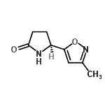 CAS 登录号：163849-08-9， (5S)-5-(3-甲基-1,2-恶唑-5-基)-2-吡咯烷酮