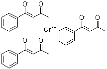 CAS 登录号：16432-36-3， 三[(1Z)-3-氧代-1-苯基-1-丁烯-1-醇]铬(3+)
