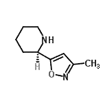 CAS 登录号：164351-53-5， (2R)-2-(3-甲基-1,2-恶唑-5-基)哌啶