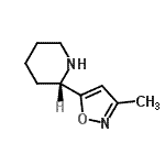 CAS 登录号：164351-68-2， (2S)-2-(3-甲基-1,2-恶唑-5-基)哌啶