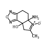 CAS#: 164355-82-2, 5a-Amino-7-methyl-4,5,5a,8-tetrahydro-8aH-[1,2,5]oxadiazolo[3,4-e]indol-8a-ol 6-oxide
