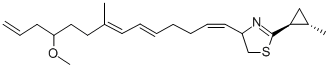 CAS#: 164454-36-8, 4-[(1E,5E,7E,11R)-11-Methoxytetradeca-1,5,7,13-Tetraenyl]-2-(2-Methylcyclopropyl)-4,5-Dihydro-1,3-Thiazole
