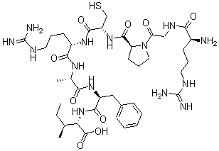 CAS 登录号：164859-77-2， L-精氨酰甘氨酰-L-脯氨酰-L-半胱氨酰-L-精氨酰-L-丙氨酰-L-苯丙氨酰-L-异亮氨酸