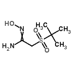 CAS#: 164982-43-8, N'-Hydroxy-2-[(2-Methyl-2-Propanyl)Sulfonyl]Ethanimidamide