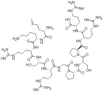 CAS#: 165174-60-7, L-Methionyl-L-Lysyl-L-Arginyl-L-Seryl-L-Arginylglycyl-L-Prolyl-L-Seryl-L-Prolyl-L-Arginyl-L-Arginine