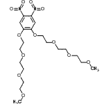 CAS 登录号：165254-21-7， 1,2-二{2-[2-(2-甲氧基乙氧基)乙氧基]乙氧基}-4,5-二硝基苯