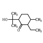 CAS#: 165327-19-5, 2-Ethyl-6-(2-Hydroxy-2-Propanyl)-3-Methylcyclohexanone