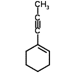 CAS 登录号：1655-05-6， 1-(1-丙炔-1-基)环己烯