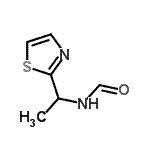 CAS 登录号：165668-13-3， N-[1-(1,3-噻唑-2-基)乙基]甲酰胺