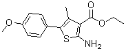 CAS#: 165809-38-1, Ethyl 2-Amino-5-(4-Methoxyphenyl)-4-Methyl-3-Thiophenecarboxylate