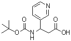 CAS#: 166194-68-9, 3-({[(2-Methyl-2-Propanyl)Oxy]Carbonyl}Amino)-3-(3-Pyridinyl)Propanoic Acid