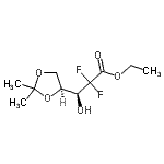 CAS 登录号：166376-97-2， 乙基2-脱氧-2,2-二氟-4,5-O-异亚丙基-L-赤式-戊酮酸酯