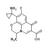 CAS 登录号：166665-94-7， (3R)-10-(1-氨基环丙基)-9-氟-2,3-二氢-3-甲基-7-氧代-7H-吡啶并[1,2,3-De]-1,4-苯并恶嗪-6-羧酸