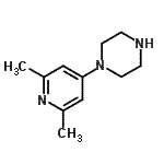 CAS#: 166954-07-0, 1-(2,6-Dimethyl-4-Pyridinyl)Piperazine