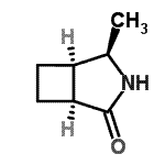 CAS 登录号：166982-20-3， (1S,4R,5R)-4-甲基-3-氮杂双环[3.2.0]庚烷-2-酮