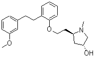 CAS#: 167144-79-8, (3R,5R)-5-[2-[2-[2-(3-Methoxyphenyl)Ethyl]Phenoxy]Ethyl]-1-Methyl-3-Pyrrolidinol