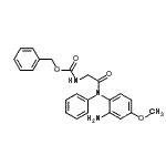 CAS#: 167263-04-9, Benzyl N-[2-(N-(2-Amino-4-Methoxy-Phenyl)Anilino)-2-Oxo-Ethyl]Carbamate