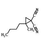 CAS#: 16738-89-9, 2-Butyl-2-Methyl-1,1-Cyclopropanedicarbonitrile