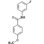 CAS 登录号：167565-79-9， N-(3-氟苯基)-4-甲氧基苯甲酰胺