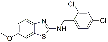 CAS 登录号：16763-13-6， N-(2,4-二氯苄基)-6-甲氧基-1,3-苯并噻唑-2-胺