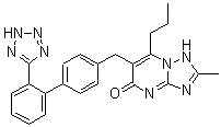 CAS#: 168152-73-6, 2-Methyl-7-Propyl-6-[[2'-(2H-Tetrazol-5-Yl)[1,1'-Biphenyl]-4-Yl]Methyl]-[1,2,4]Triazolo[1,5-a]Pyrimidin-5(1H)-One
