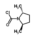 CAS#: 168253-01-8, (2R,5R)-2,5-Dimethyl-1-Pyrrolidinecarbonyl Chloride