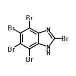 CAS 登录号：16865-25-1， 2,4,5,6,7-五溴-1H-苯并咪唑