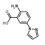 CAS#: 169045-03-8, 2-Amino-5-(1H-Pyrazol-1-Yl)Benzoic Acid
