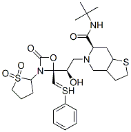 CAS#: 169273-51-2, [(3S)-1,1-Dioxothiolan-3-Yl] N-[(2R,3R)-4-[(3aR,6S,7aS)-6-(Tert-Butylcarbamoyl)-3,3a,4,6,7,7a-Hexahydro-2H-Thieno[2,3-d]Pyridin-5-Yl]-3-Hydroxy-1-Phenylsulfanylbutan-2-Yl]Carbamate